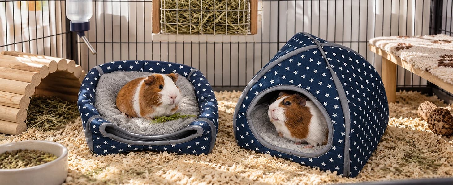 Guinea Pig Bed Hideout — Washable Hamster Cave for Small Animals — product details