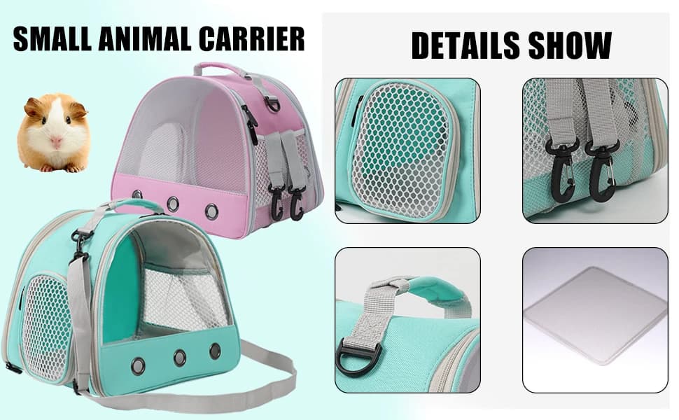 Guinea Pig Carrier Backpack — Clear Bubble Window Backpack for Guinea Pig — product details