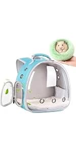 Guinea Pig Carrier Backpack — Clear Bubble Window Backpack for Guinea Pig — product details