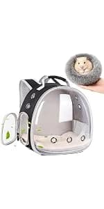 Guinea Pig Carrier Backpack — Clear Bubble Window Backpack for Guinea Pig — product details