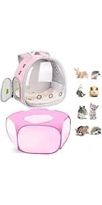 Guinea Pig Carrier Backpack — Clear Bubble Window Backpack for Guinea Pig — product details