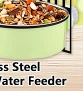 Bird Feeding Dish Cups Parrot Food Bowl Clamp Holder Coop Cup — 2PCS Bird Cage Water Bowl for Parakeet African — collection imagery