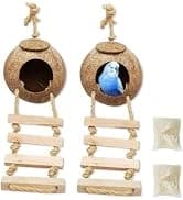 Bird Feeding Dish Cups Parrot Food Bowl Clamp Holder Coop Cup — 2PCS Bird Cage Water Bowl for Parakeet African — collection imagery