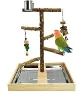 Bird Feeding Dish Cups Parrot Food Bowl Clamp Holder Coop Cup — 2PCS Bird Cage Water Bowl for Parakeet African — collection imagery