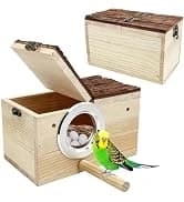 Bird Feeding Dish Cups Parrot Food Bowl Clamp Holder Coop Cup — 2PCS Bird Cage Water Bowl for Parakeet African — collection imagery