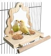 Bird Feeding Dish Cups Parrot Food Bowl Clamp Holder Coop Cup — 2PCS Bird Cage Water Bowl for Parakeet African — collection imagery