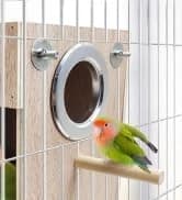 Bird Feeding Dish Cups Parrot Food Bowl Clamp Holder Coop Cup — 2PCS Bird Cage Water Bowl for Parakeet African — collection imagery