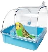 Bird Feeding Dish Cups Parrot Food Bowl Clamp Holder Coop Cup — 2PCS Bird Cage Water Bowl for Parakeet African — collection imagery