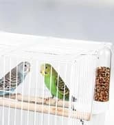 Bird Feeding Dish Cups Parrot Food Bowl Clamp Holder Coop Cup — 2PCS Bird Cage Water Bowl for Parakeet African — collection imagery
