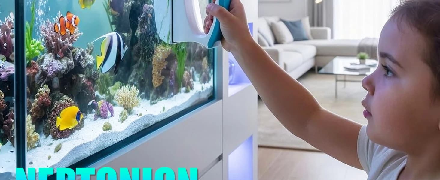 Magnetic Aquarium Fish Tank Glass Algae scrapers Glass Cleaner Scrubber Clean Brush [Floating — product details