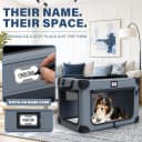 36" Collapsible Dog Crates，Foldable and Portable Dog Crates for Travel/Camping