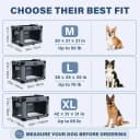 36" Collapsible Dog Crates，Foldable and Portable Dog Crates for Travel/Camping