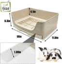 Large Rabbit Litter Box Trainer