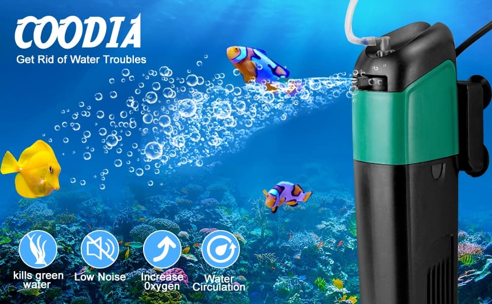 Internal Green Water Killer Aquarium Filter — Tank U-V Pump — product details