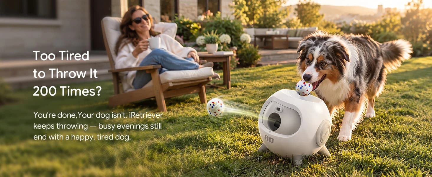 Automatic Ball Launcher for Dogs with Obstacle Detection — 4Balls — product details