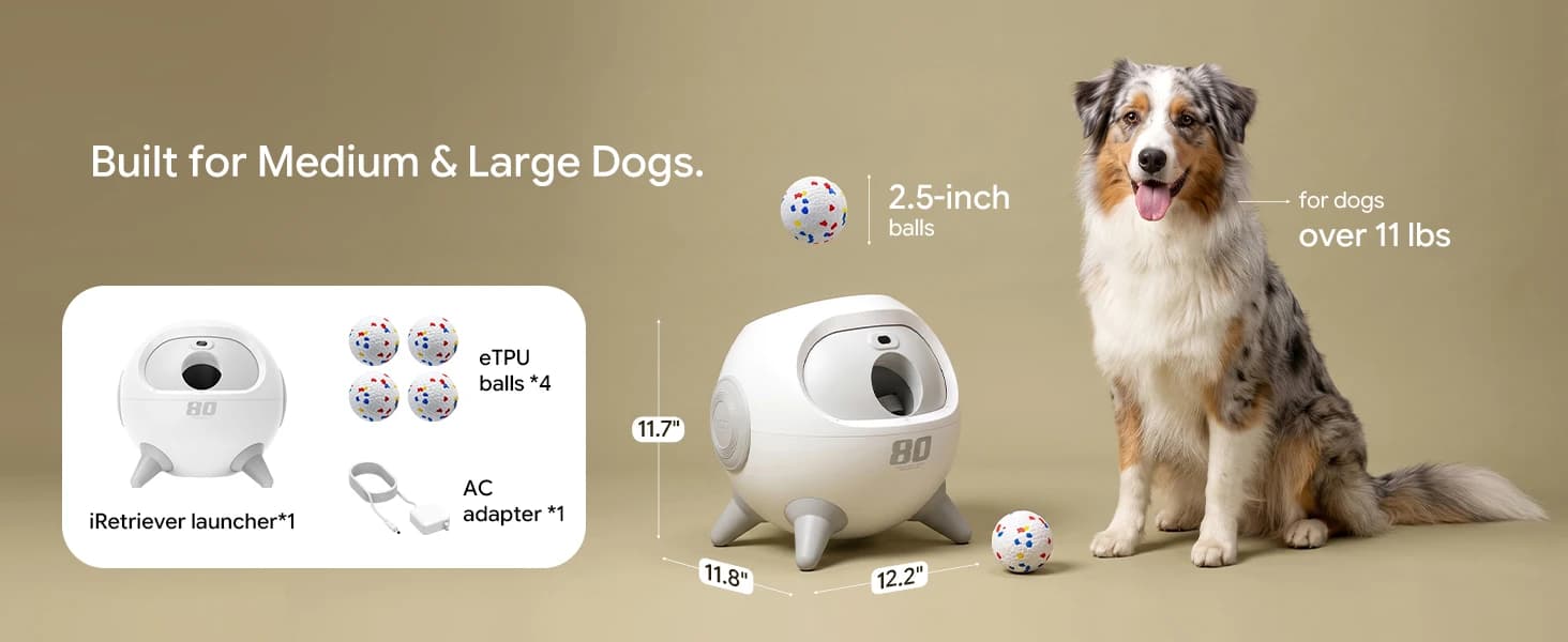 Automatic Ball Launcher for Dogs with Obstacle Detection — 4Balls — product details