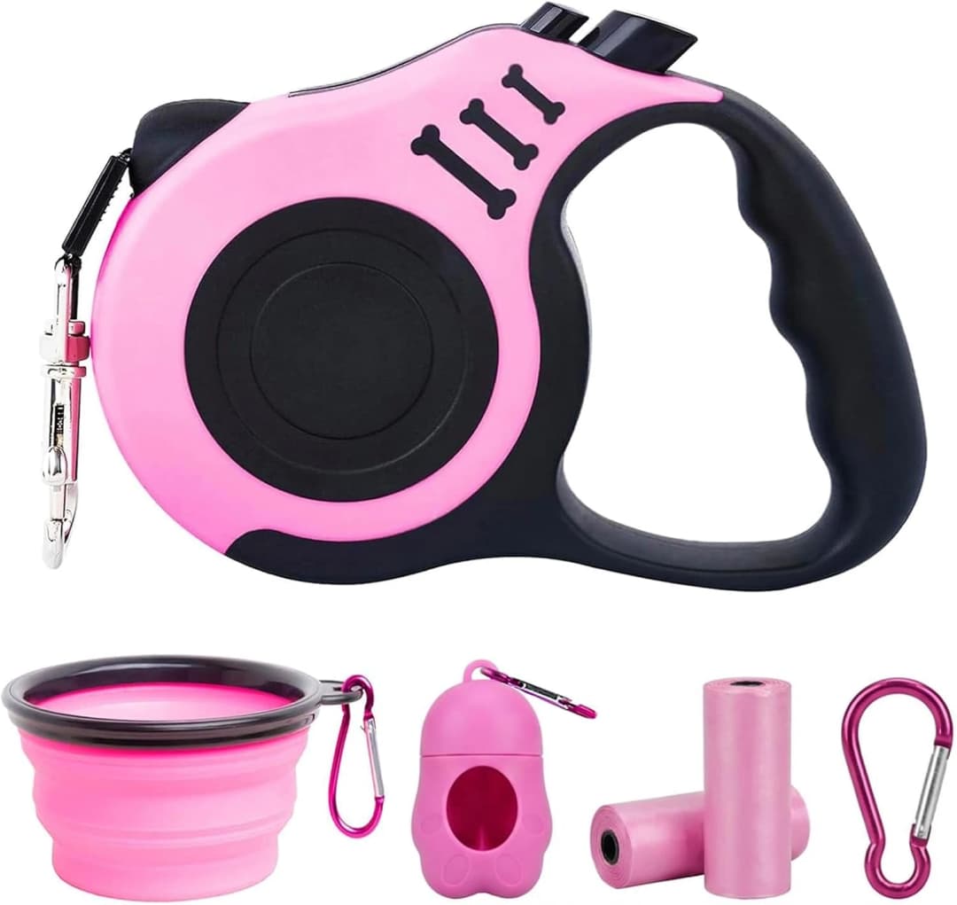 PETIMP Retractable Dog Leash Lightweight — 16FT Leash Set