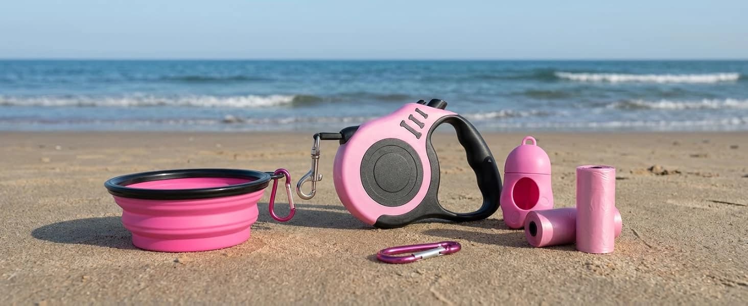 PETIMP Retractable Dog Leash Lightweight — 16FT Leash Set — product details