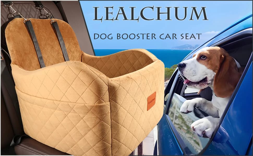 Dog Booster Car Seat for Small/Medium Dogs Up to 35lbs — Embark On A Fantastic Journey with Your Beloved Pet