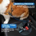 Dog Seat Belt Harness for Car,2pcs Dog Seatbelt of Coated Wire Leash Safety Restraint