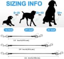 Dog Seat Belt Harness for Car,2pcs Dog Seatbelt of Coated Wire Leash Safety Restraint