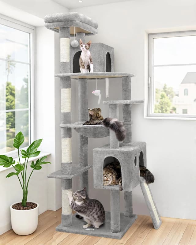 F70 Pro Heavy Duty Cat Tree Tower for Indoor Cats Large Adult