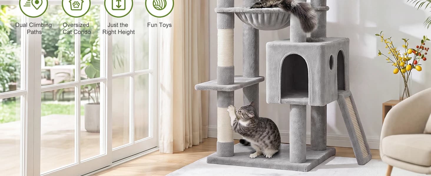 F70 Pro Heavy Duty Cat Tree Tower for Indoor Cats Large Adult — product details