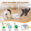 Cat Toys 3in1 Automatic Interactive Kitten Toy — Fluttering Butterfly