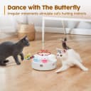 Cat Toys 3in1 Automatic Interactive Kitten Toy — Fluttering Butterfly