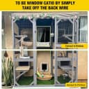 Cat House Window Outdoor Catio Cat Enclosures with 7 Platforms