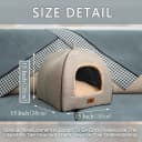 Cat Bed for Indoor Cats - Cat Cave Beds Cat House Cat Tent with Washable and Removable Cushioned Pillow