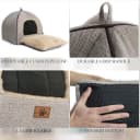 Cat Bed for Indoor Cats - Cat Cave Beds Cat House Cat Tent with Washable and Removable Cushioned Pillow