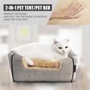 Cat Bed for Indoor Cats - Cat Cave Beds Cat House Cat Tent with Washable and Removable Cushioned Pillow