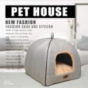 Cat Bed for Indoor Cats - Cat Cave Beds Cat House Cat Tent with Washable and Removable Cushioned Pillow