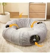 Cat Bed for Indoor Cats - Cat Cave Beds Cat House Cat Tent with Washable and Removable Cushioned Pillow — collection imagery
