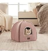Cat Bed for Indoor Cats - Cat Cave Beds Cat House Cat Tent with Washable and Removable Cushioned Pillow — collection imagery