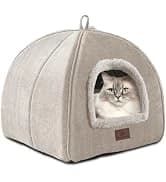 Cat Bed for Indoor Cats - Cat Cave Beds Cat House Cat Tent with Washable and Removable Cushioned Pillow — collection imagery