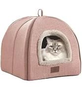 Cat Bed for Indoor Cats - Cat Cave Beds Cat House Cat Tent with Washable and Removable Cushioned Pillow — collection imagery