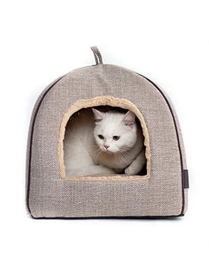 Cat Bed for Indoor Cats - Cat Cave Beds Cat House Cat Tent with Washable and Removable Cushioned Pillow — product details