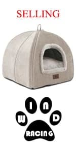 Cat Bed for Indoor Cats - Cat Cave Beds Cat House Cat Tent with Washable and Removable Cushioned Pillow — product details