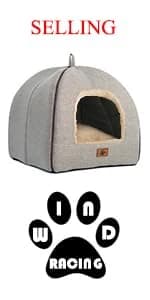 Cat Bed for Indoor Cats - Cat Cave Beds Cat House Cat Tent with Washable and Removable Cushioned Pillow — product details