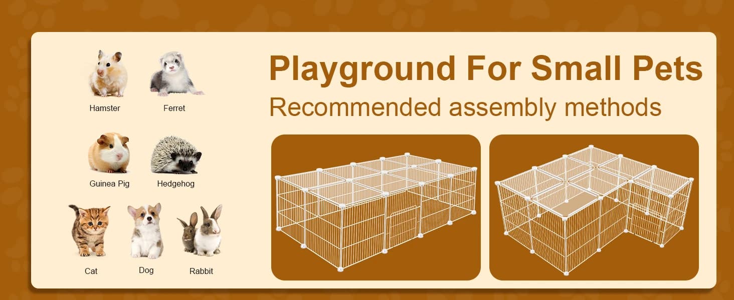 20 Panels Small Animal Playpen — Pet Playpen — product details