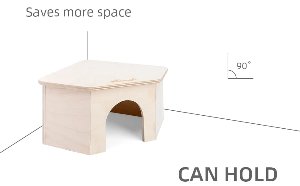 Birch Chamber-Maze Hamster Hideout - Small Pets Woodland House Habitats Decor for Hamster Mice Gerbils Mouse — product details