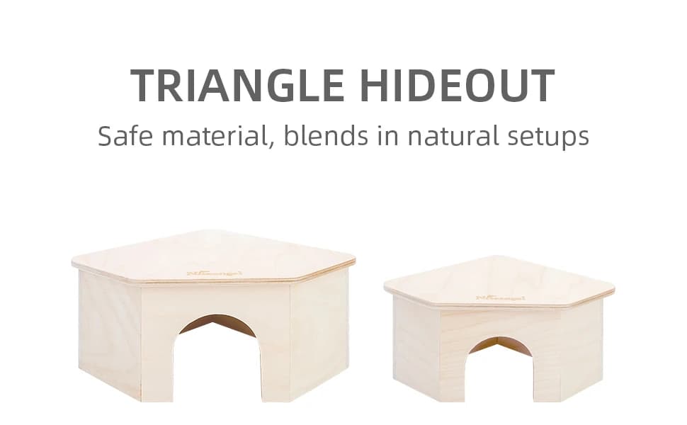 Birch Chamber-Maze Hamster Hideout - Small Pets Woodland House Habitats Decor for Hamster Mice Gerbils Mouse — product details