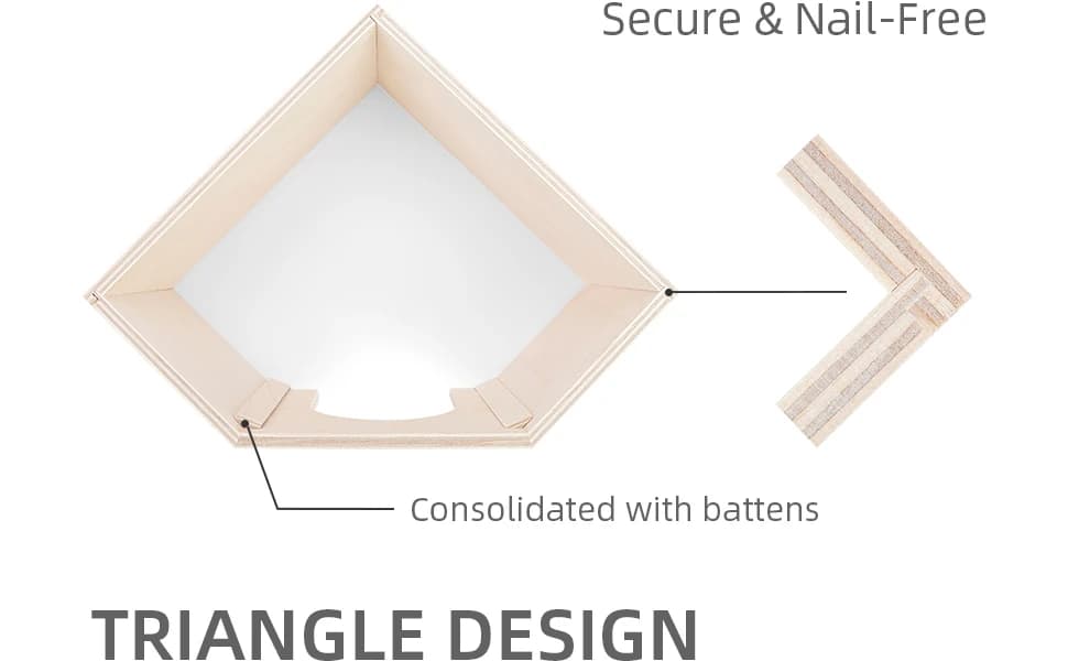 Birch Chamber-Maze Hamster Hideout - Small Pets Woodland House Habitats Decor for Hamster Mice Gerbils Mouse — product details