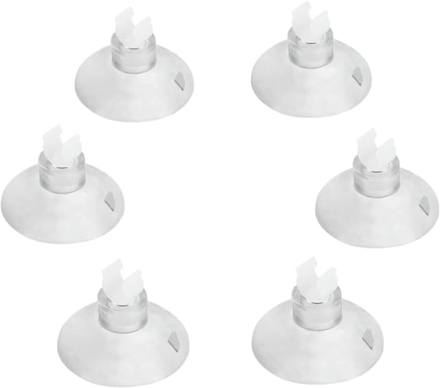 Aquarium Suction Cup Clips for Standard 3/16" ID Airline Tubing Clear Air Hose Holder Clamp Accessories for