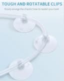 Aquarium Suction Cup Clips for Standard 3/16" ID Airline Tubing Clear Air Hose Holder Clamp Accessories for