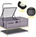 Wooden Tortoise House Large Tortoise Habitat Cage — Indoor Tortoises Enclosure for Small Animals