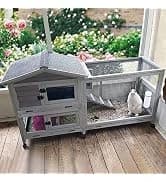 Wooden Tortoise House Large Tortoise Habitat Cage — Indoor Tortoises Enclosure for Small Animals — collection imagery
