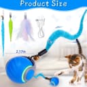 Interactive Cat Toy Ball - Automatic Interactive Cat Toys for Indoor Cats with 3 Tails — 2 Speeds Rechargeable